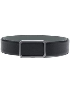 BOSS ceinture en cuir à boucle logo - Noir