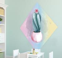 Planten muursticker aquarel cactus Planten muursticker aquarel cactus