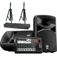 Yamaha Stagepas 400BT + speakerstandkit