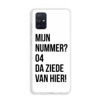Da ziede van hier: Galaxy A71 Transparant Hoesje