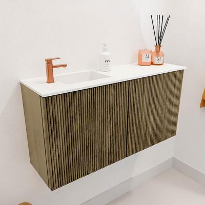 Toiletmeubel Mondiaz Joya | 80 cm | Meubelkleur Dusk | Faye wastafel Talc Links | 1 kraangat Toiletmeubel Mondiaz Joya | 80 cm | Meubelkleur Dusk | Faye wastafel Talc Links | 1 kraangat