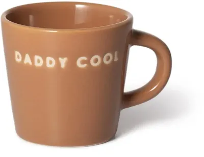 Vondels espressokop keramiek daddy cool 5.5x7.5cm terra