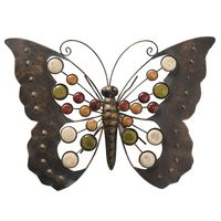 Wanddecoratie Vlinder gekleurd - thumbnail
