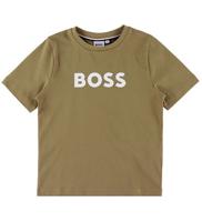 Hugo Boss Logo T-Shirt Kids Donkergroen - Maat 13/14 jaar - Kleur: Donkergroen | Soccerfanshop