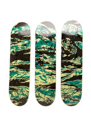 Maharishi lot de six planches de skateboard The Last Supper - Marron
