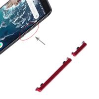 Aan/uit-knop en volume regelknop voor Xiaomi mi 6X/a2 (rood)