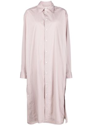 LEMAIRE robe-chemise à rayures - Tons neutres