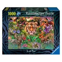 Ravensburger Legpuzzel jungle tiger, 1000st. Ravensburger Legpuzzel jungle tiger, 1000st.