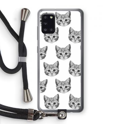 Kitten: Samsung Galaxy A31 Transparant Hoesje met koord