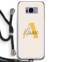 Amber Script: Samsung Galaxy S8 Plus Transparant Hoesje met koord