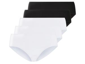 esmara Dames slips 5-pack (Zwart/wit, 3XL)