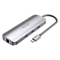 Hub USB Vention TOLHB 100 W Zilverkleurig Hub USB Vention TOLHB 100 W Zilverkleurig