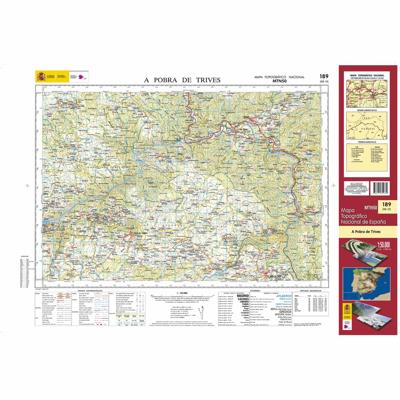 Topografische kaart 189 MT50 A Pobra de Trives | CNIG - Instituto Geográfico Nacional1