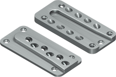 GB Sherpa M blinde houtverbinding 130x60x14 80x160 aluminium | 10 stuks - GB091238810010