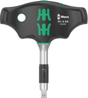 Wera 411 a ra t-handle adapter screwdriver with ratchet function, 1/4"