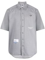 AAPE BY *A BATHING APE® chemise à logo appliqué - Gris