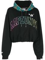 AAPE BY *A BATHING APE® hoodie à motif tartan - Noir