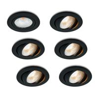 LED-inbouwspot Vivaro antraciet dimbaar 5W