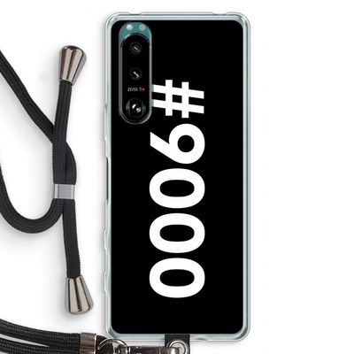 #9000: Sony Xperia 5 III Transparant Hoesje met koord