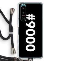 #9000: Sony Xperia 5 III Transparant Hoesje met koord