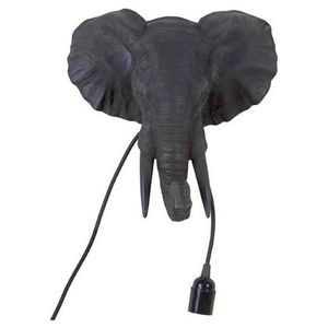 Wandlamp Olifant Orwell Zwart - 33 cm