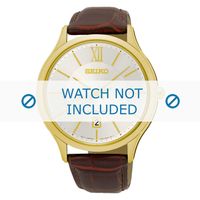 Horlogeband Seiko 7N42-0GG0 / SGEH56P1 / L0ED011K0 Croco leder Bruin 21mm - thumbnail