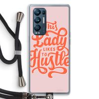 Hustle Lady: Oppo Find X3 Neo Transparant Hoesje met koord