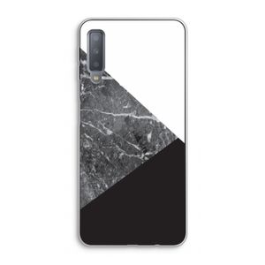 Combinatie marmer: Samsung Galaxy A7 (2018) Transparant Hoesje