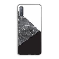 Combinatie marmer: Samsung Galaxy A7 (2018) Transparant Hoesje