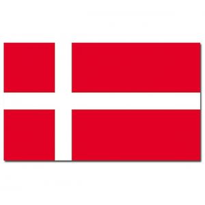 Gevelvlag/vlaggenmast vlag Denemarken 90 x 150 cm   -