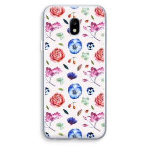 Bloemetjes: Samsung Galaxy J3 (2017) Transparant Hoesje