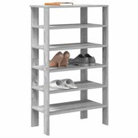 VidaXL Schoenenrek 61x32x105 cm bewerkt hout grijs sonoma eikenkleurig
