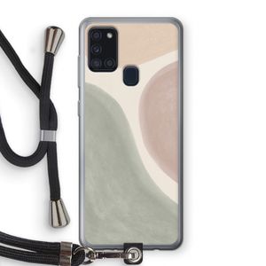 Geo #6: Samsung Galaxy A21s Transparant Hoesje met koord