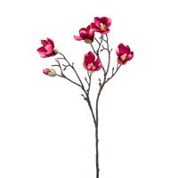 Emerald Kunstbloem Magnolia tak - 65 cm - dieproze - Kunst zijdebloemen - Kunstbloemen