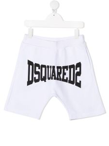 DSQUARED2 KIDS short de sport à logo imprimé - Blanc