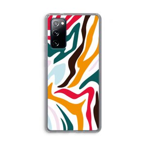 Colored Zebra: Samsung Galaxy S20 FE / S20 FE 5G Transparant Hoesje