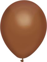 Ballonnen Uni Chocola 100st. 30cm - thumbnail