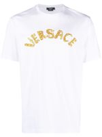 Versace t-shirt Seashell Baroque en coton - Blanc