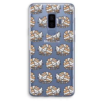 Slapende poes: Samsung Galaxy S9 Plus Transparant Hoesje