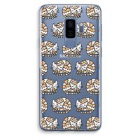 Slapende poes: Samsung Galaxy S9 Plus Transparant Hoesje