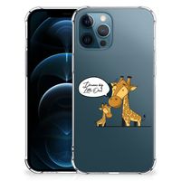 iPhone 12 | 12 Pro Stevig Bumper Hoesje Giraffe - thumbnail