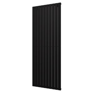 Designradiator Plieger Cavallino Retto Enkel 1666 Watt Middenaansluiting 200x75,4 cm Mat Zwart
