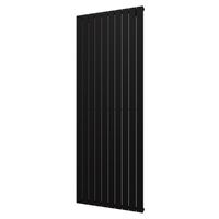 Designradiator Plieger Cavallino Retto Enkel 1666 Watt Middenaansluiting 200x75,4 cm Mat Zwart - thumbnail