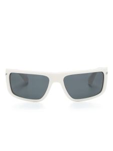 Off-White Eyewear lunettes de soleil rectangulaires à logo - Blanc