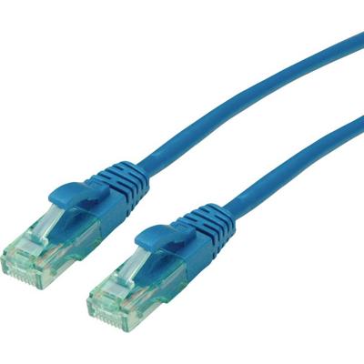 roline recycled material RJ45 (cross) Netwerkkabel Aansluitkabel CAT 6A U/UTP 1.5 m Blauw
