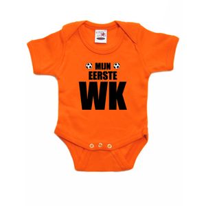 Oranje fan romper / kleding Holland mijn eerste WK EK/ WK voor babys 92 (18-24 maanden)  -