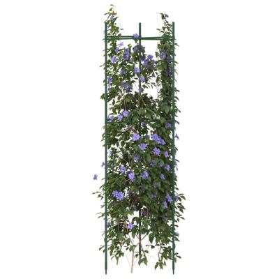 VidaXL Tomatenkooi 2 st 116 cm staal en polypropeen