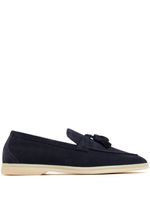 Scarosso Leandra suede loafers - Bleu - thumbnail