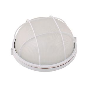 LED Tuinverlichting - Buitenlamp - Montis - Wand - Aluminium Mat Wit - E27 - Rond