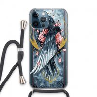Golden Raven: iPhone 13 Pro Max Transparant Hoesje met koord